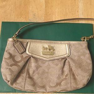 Mini Gold Coach Purse